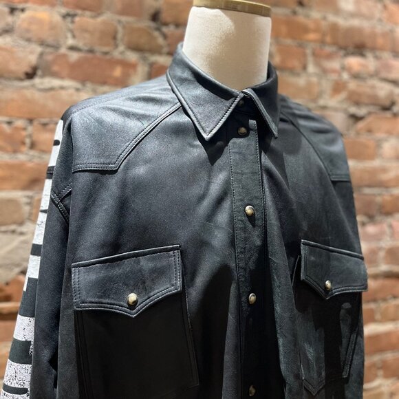 Faith Connexion Leather Overshirt – “London Is My Hometown” Edition - Picture 4 of 7